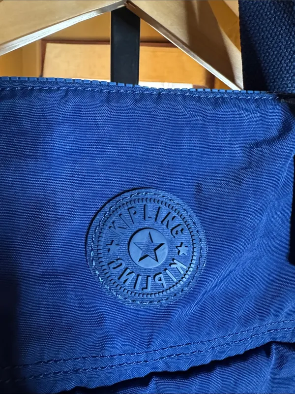 Kipling Pahneiro Ink Blue Nylon Handbag Tote Water Resistant Lightweight Bag - Image 3