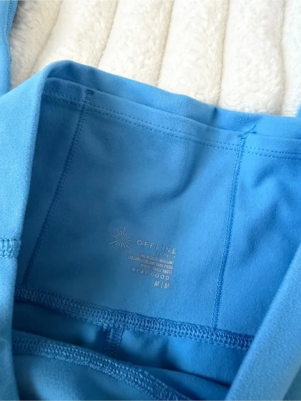 aerie Bright Blue High-Waist Performance Leggings - Image 4