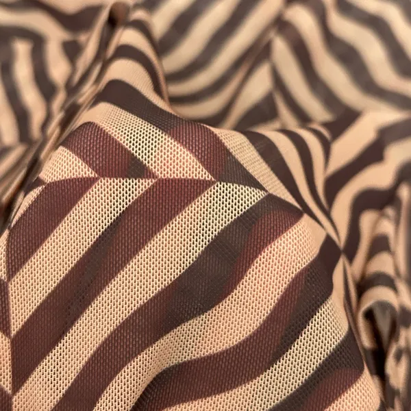 Women’s Zara Brown Patterned Shirt‎ medium - Image 5