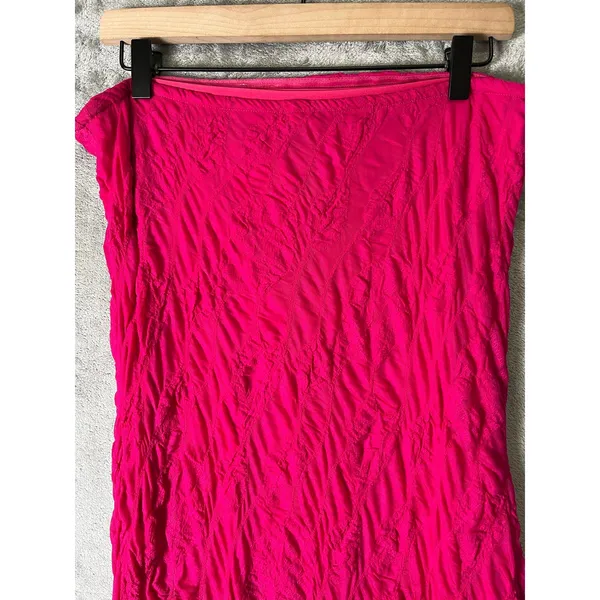 Anthropologie Strapless Knit Midi Dress Wedding Guest Coquette‎ Pink Large - Image 5
