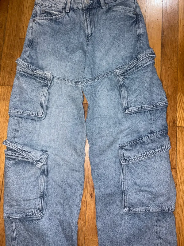 garage women’s baggy cargo jeans - Image 2