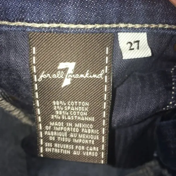 7 for All Mankind bootcut dark wash 27 jeans - Image 5