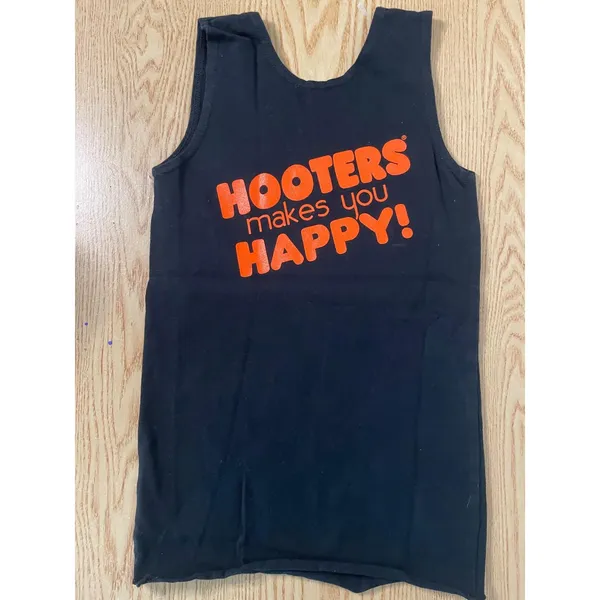 B87 #27 New Women’s Hooters Uniform Tank from Dallas Irving Texas Black size Xxs - Image 3