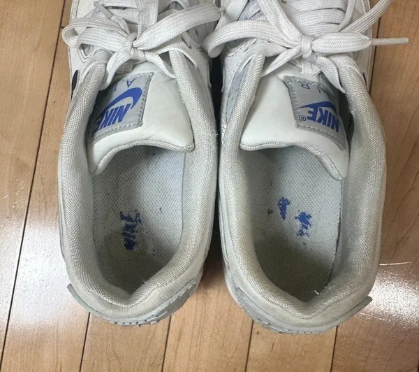 Nike Air Max 90 White with Blue Swoosh Size 9 / 40.5 - Image 11