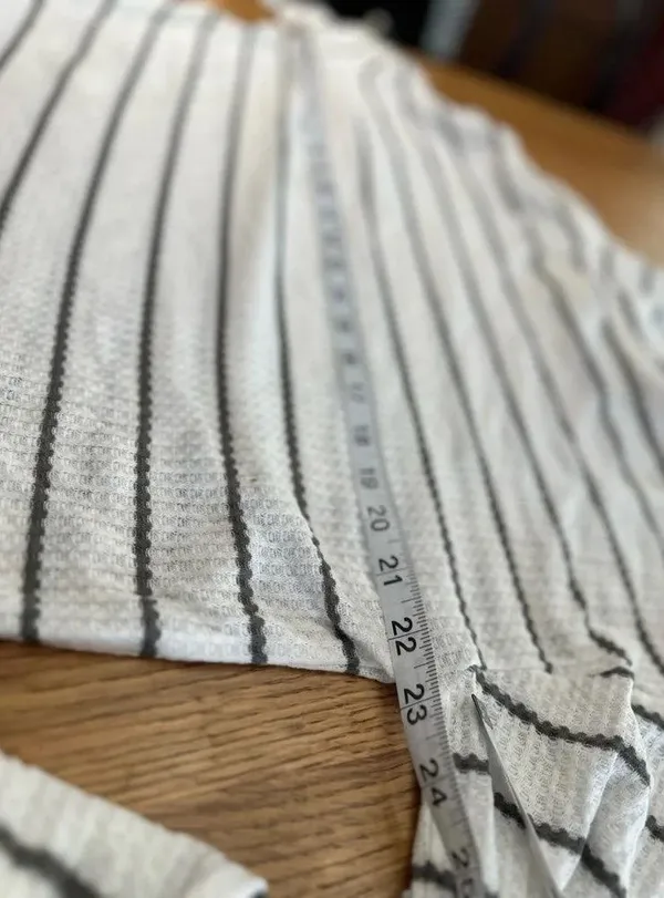 ARTICLES OF SOCIETY NWT waffle knit striped button collar detail, size Large - Image 4