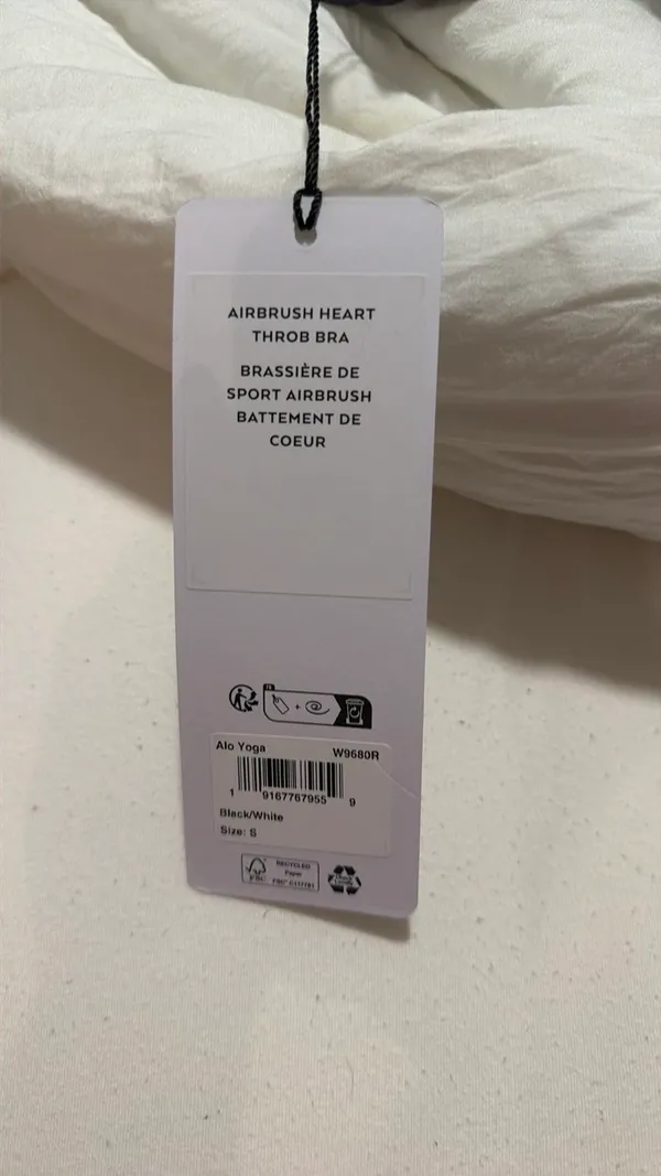 Alo Yoga Airbrush Heart Throb Bra - Image 2