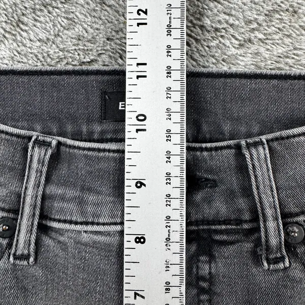 Express Denim Jeans Mid-Rise Skinny 6R Black - Image 4