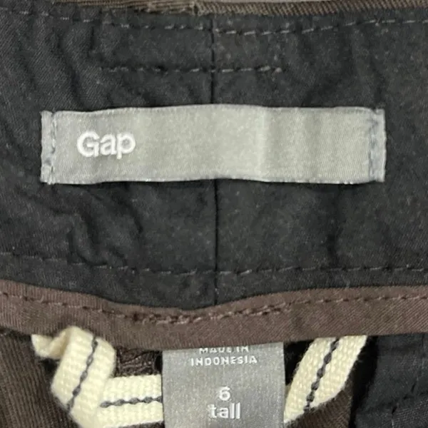 Gap Brown Trouser Pants SZ 6 Tall NWOT Career Business Office Preppy Cotton - Image 3