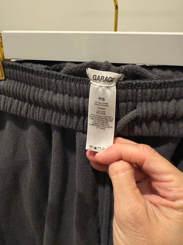 Garage Dark Gray Sweatpants Size Small - Image 2