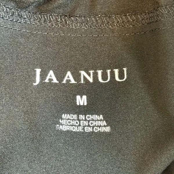 Jaanuu Womens M All-Day Performance Scrub Pants Black Cargo Tulip Hem Stretch - Image 9