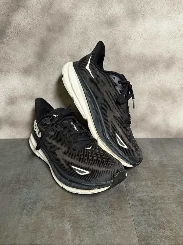 Hoka One One Clifton 9 Women’s Black / White Running Shoes 1127896 Size 9.5B - Image 11