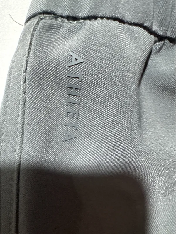 Athleta Gray Wide-Leg Snap Button Pants Large - Comfy & Chic - Image 8