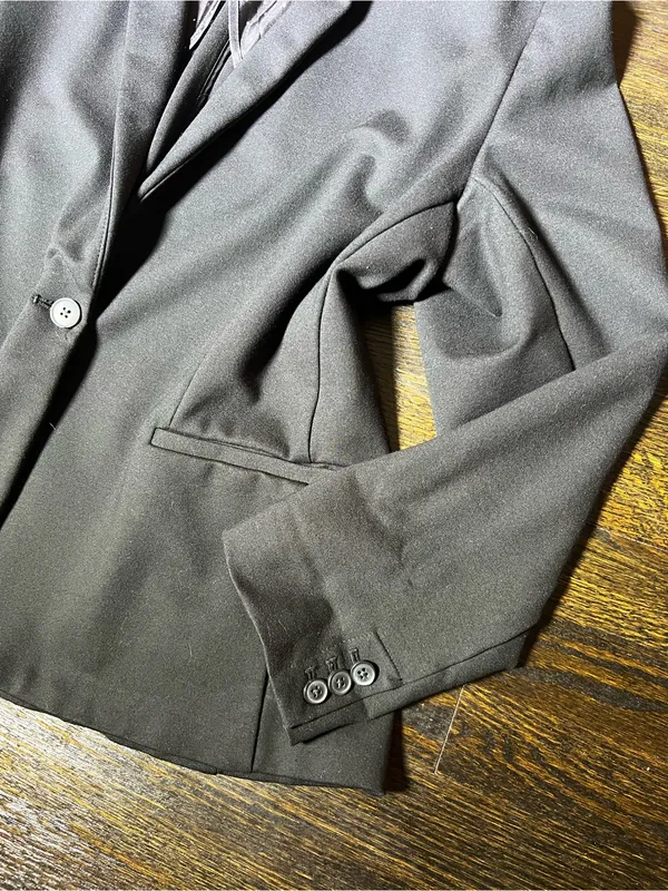 Old Navy Classic Ponte Knit Blazer Black XL - Image 5