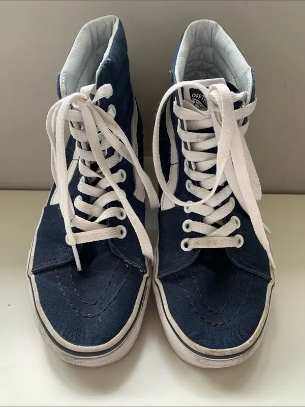 Vans Sk8-Hi women’s size 6.5 navy blue canvas shoes - Image 2