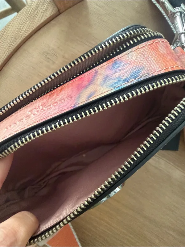 NWT Marc Jacobs The Snapshot Watercolor Crossbody Pink Leather - Image 14