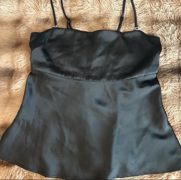 Target Black Satin Top - Image 2