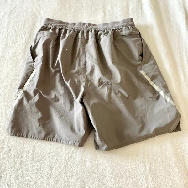 Nike‎ Dri-FIT Running Shorts Womens Size M Gray Athletic Gym Workout Polyester - Image 5