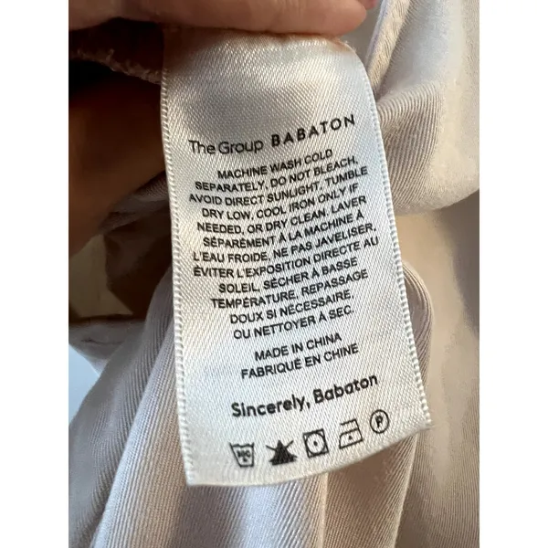 Aritzia Babaton Tie strap Calipso jumpsuit Cream Size S - Image 11