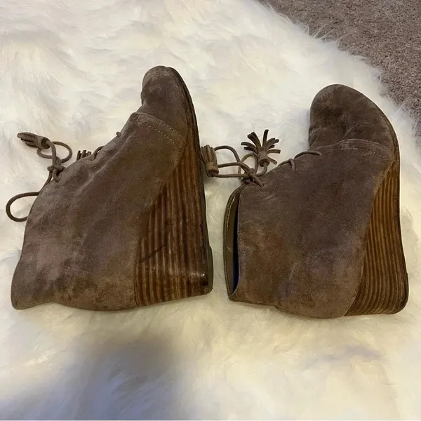 Dr Scholls women suede‎ ankle Boots sz 9 with tassels - Image 4