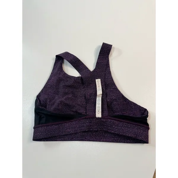 Lululemon Fast Free Bra Size 10 - M Salt Dark Mystic Black - Image 5