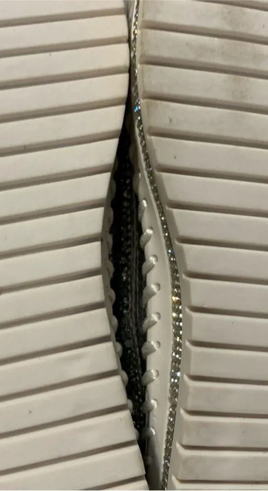 Muguan Silver Rhinestone Sneakers Shoes Sz. 5 - Image 8