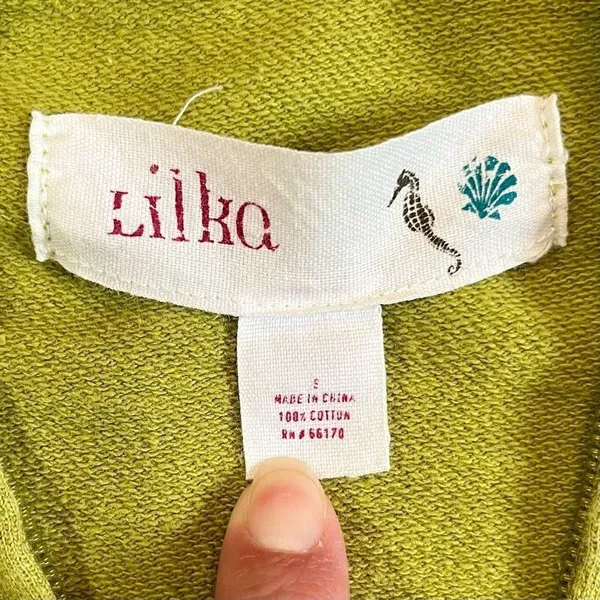 Lilka Anthropologie Green Full Zip Hoodie Jacket Small - Image 10