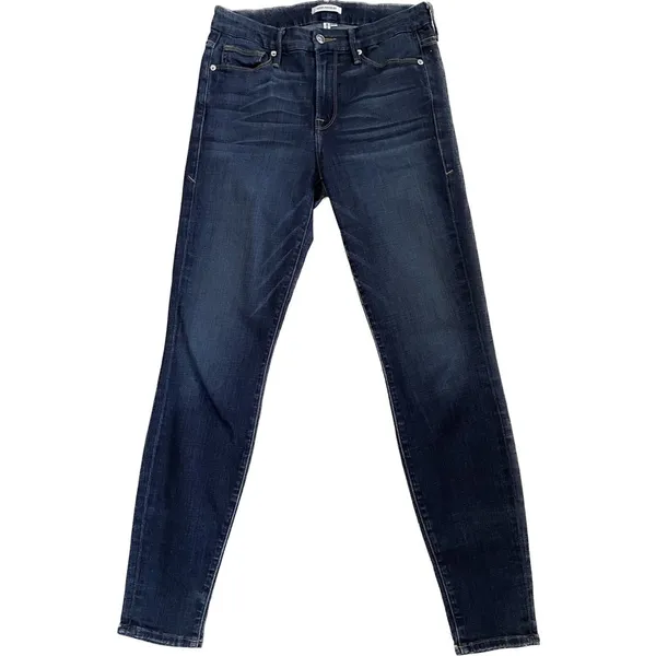 Good American High Rise Good Legs GAGL103 in Dark Blue089 Size 4 27 - Image 7