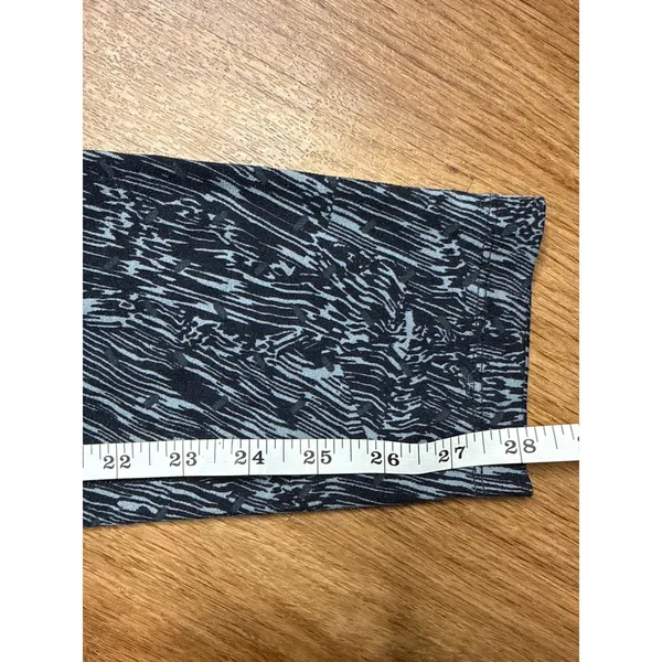 Nike Running‎ Dri-FIT Leggings women's Medium Black Grey Abstract Wave - Image 6