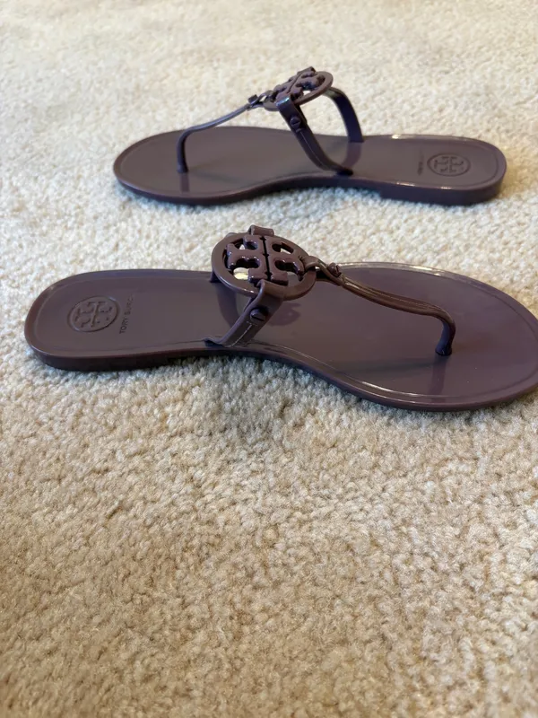 Tory Burch Mini Miller Jelly Sandals Purple  - Image 7