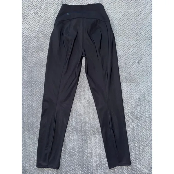 Lululemon Women's High Rise‎ Groove Pants Black Athletic Comfort Size 2 - Image 4
