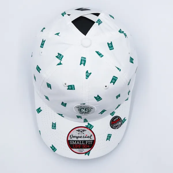 Imperial Evans Scholars‎ Par Club Hat Womens Small White Green Ponytail UPF 50+ - Image 4