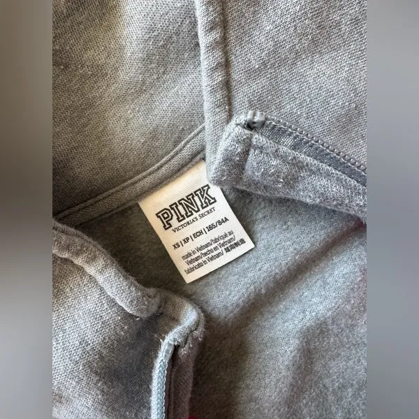 PINK Victoria’s secret Gray Tracksuit with Pink and Blue Accents - Image 7