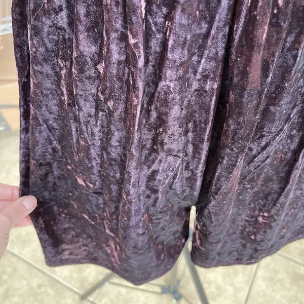 American Eagle Romper Small Velvet Y2k 90's Festival Gothic Punk Rock Whimsigoth - Image 7