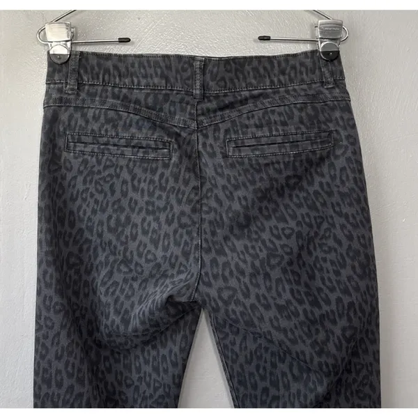 Democracy Jeans Size 6 Absolution Leopard Print Denim Skinny Indie Sleaze Emo - Image 4