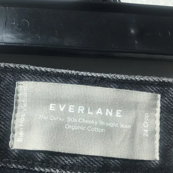 Everlane vintage inspired 90’s cheeky jean washed black size 24 cropped - Image 5
