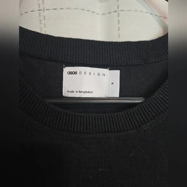 ASOS Black Sleeveless Sweater Shell - Image 3