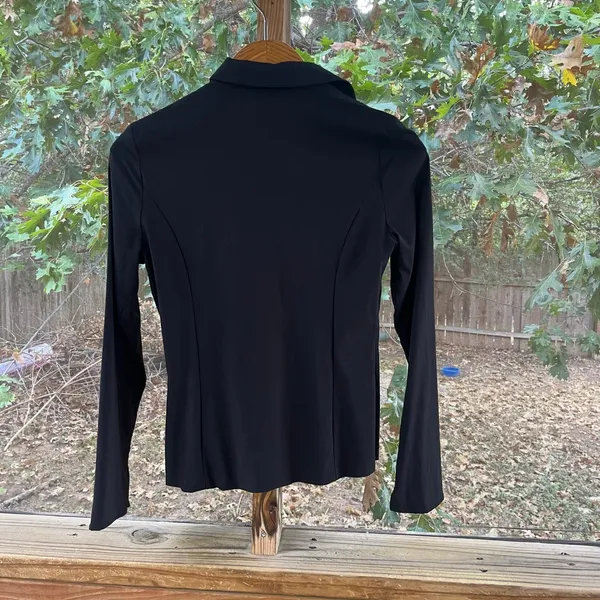 Zara Women's Black Clasp Front Long Sleeve Jacket Size S. NEW! - Image 2