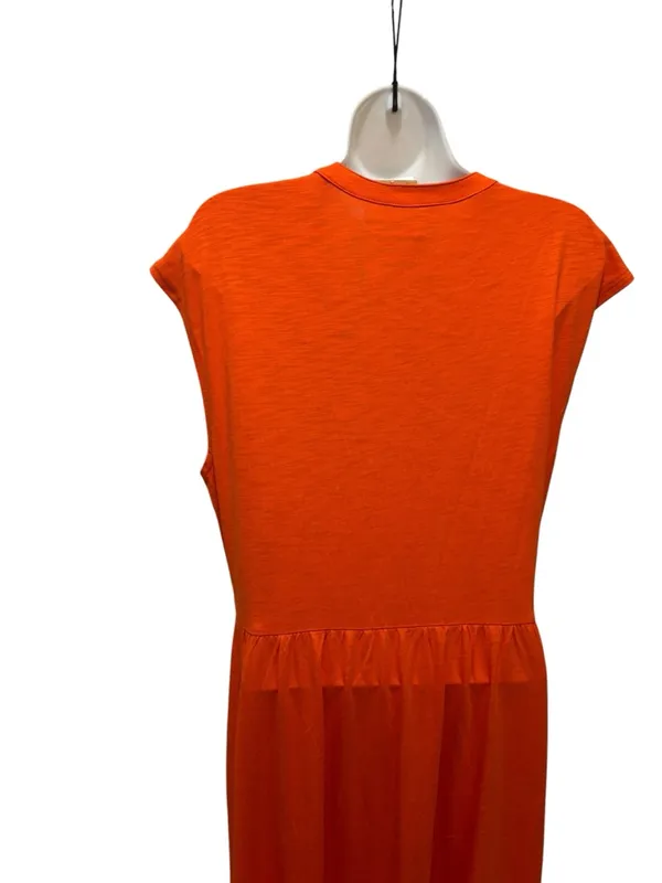 Boden Chloe Notch Jersey Midi Dress Sz 10 Dk Orange Sleeveless Date Night - Image 8