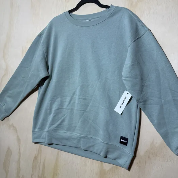 DKNY Sport Sweatshirt Womens Large Green Crewneck‎ Pullover NWT Casual - Image 2