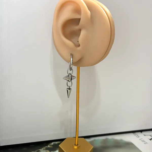 Spike Dangle Drop Earrings for Men Women Streetwear Punk Hip Hop Unisex Earrings - Image 7