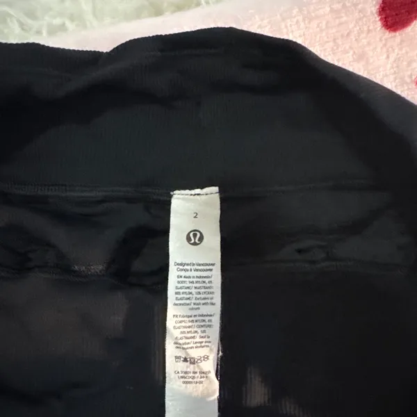 Lululemon Dance Studio Mid-Rise Pants Short Black 2 - Image 2