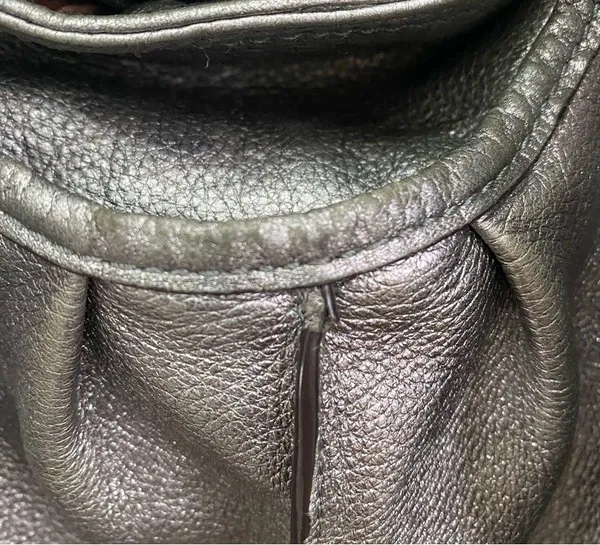 B. MAKOWSKY Metallic Silver Double Handle Shoulder Bag - Image 11