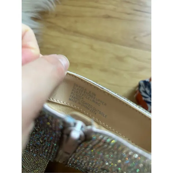 Betsey Johnson Kyla sparkly boots with little stones crystals size 6 1/2 small h - Image 5
