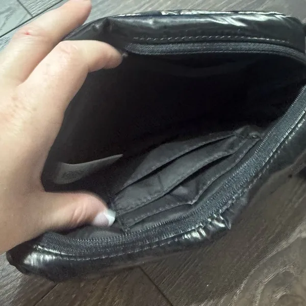 Athleta Women’s Black Shine Puff Belt Bag Fanny Pack - Image 3