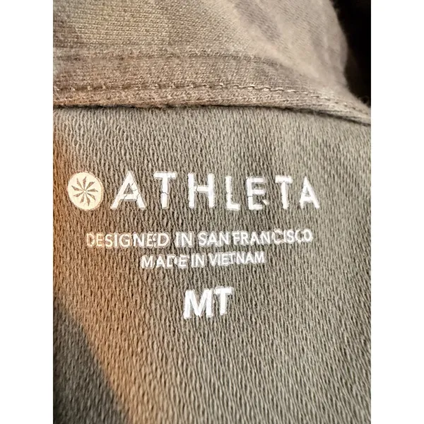 Athleta Camouflage Print Cropped Hoodie Sweatshirt‎ Women MT - Image 5