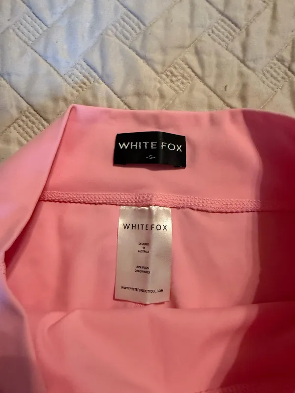 White Fox Boutique Shorts Pink Biker - Image 2