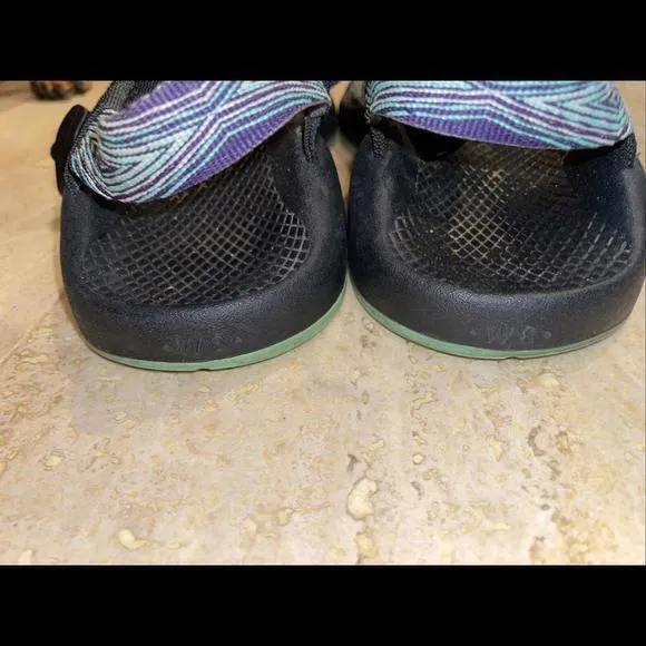 Chacos Vibram Purple Green Outdoor Strappy‎ Sandals Women’s Sz 8 - Image 5