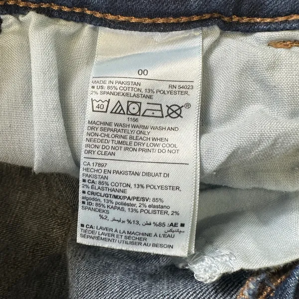 Old Navy Jeans Womens 00 Mid Rise Super Skinny Dark Wash Denim Pants Stretch - Image 6