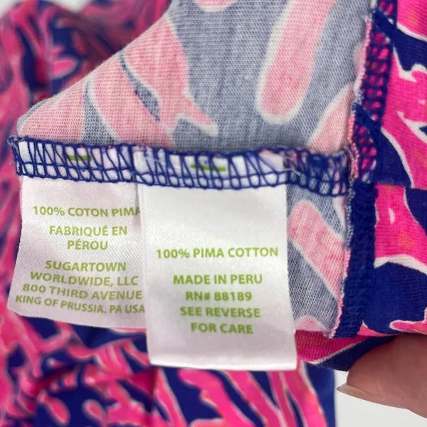 Lilly Pulitzer Alessia Did You Catch Dress Sz XXS Preppy Coastal Resort Pima - Image 9