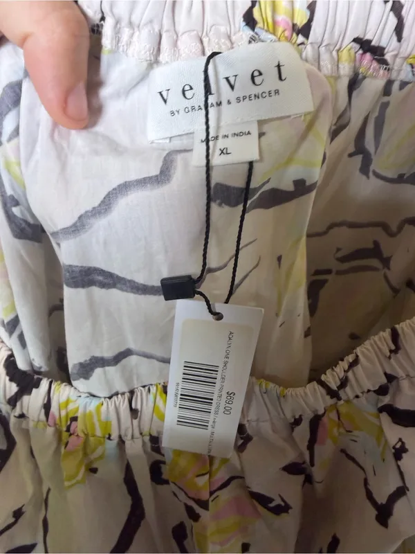 New Velvet by Graham & Spencer One-Shoulder Floral Mini Dress Size XL - Image 8